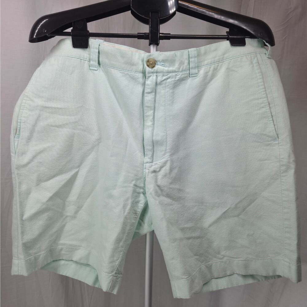 J Crew Men’s Chino Shorts Size 36 Mint Green Cotton Casual Preppy Summer Classic